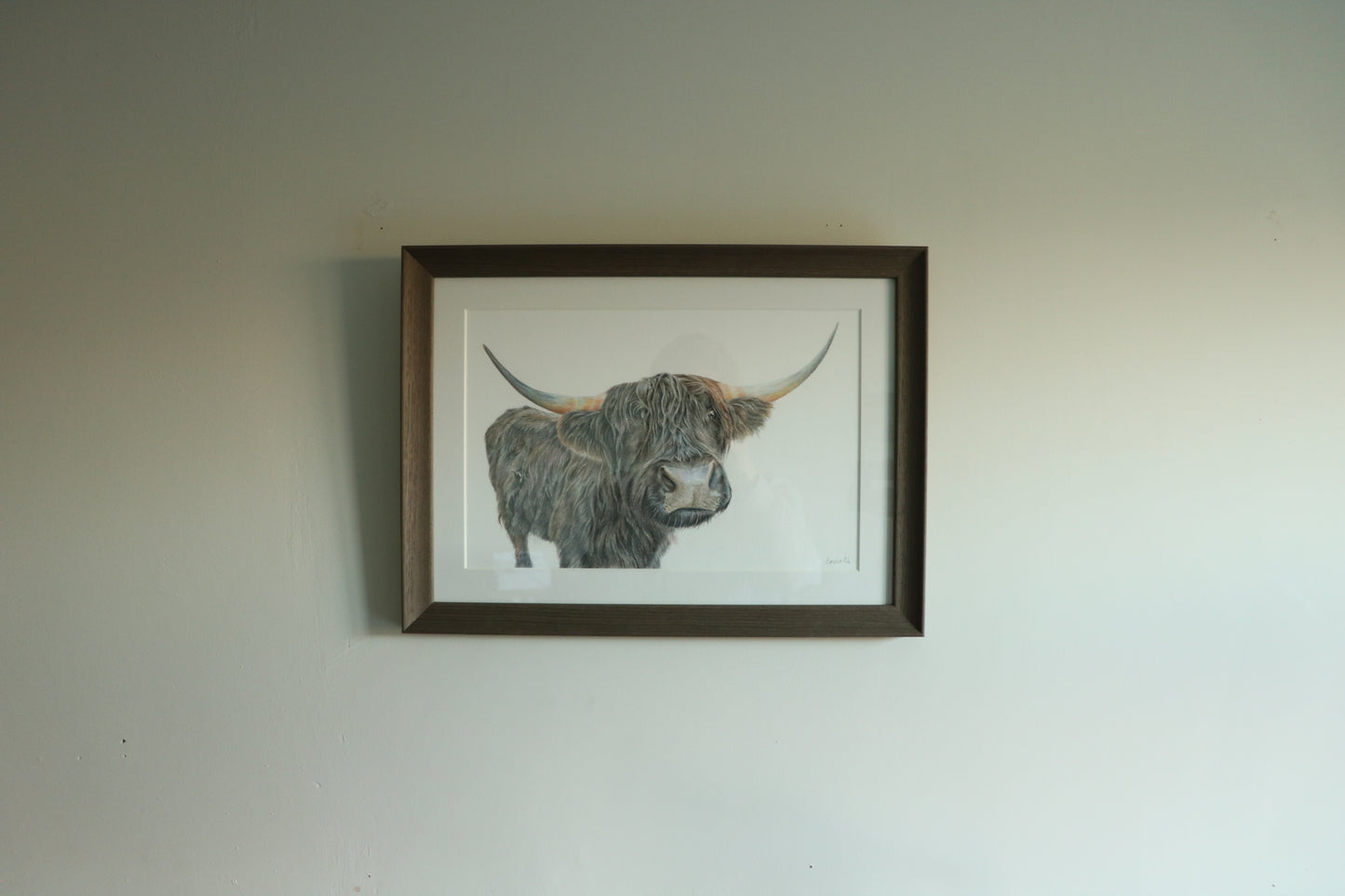 Hetty the Highland Cow - Framed Original