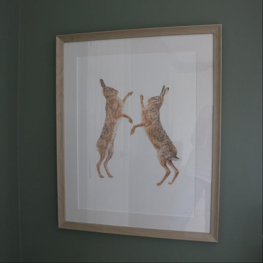 Boxing hares - Original