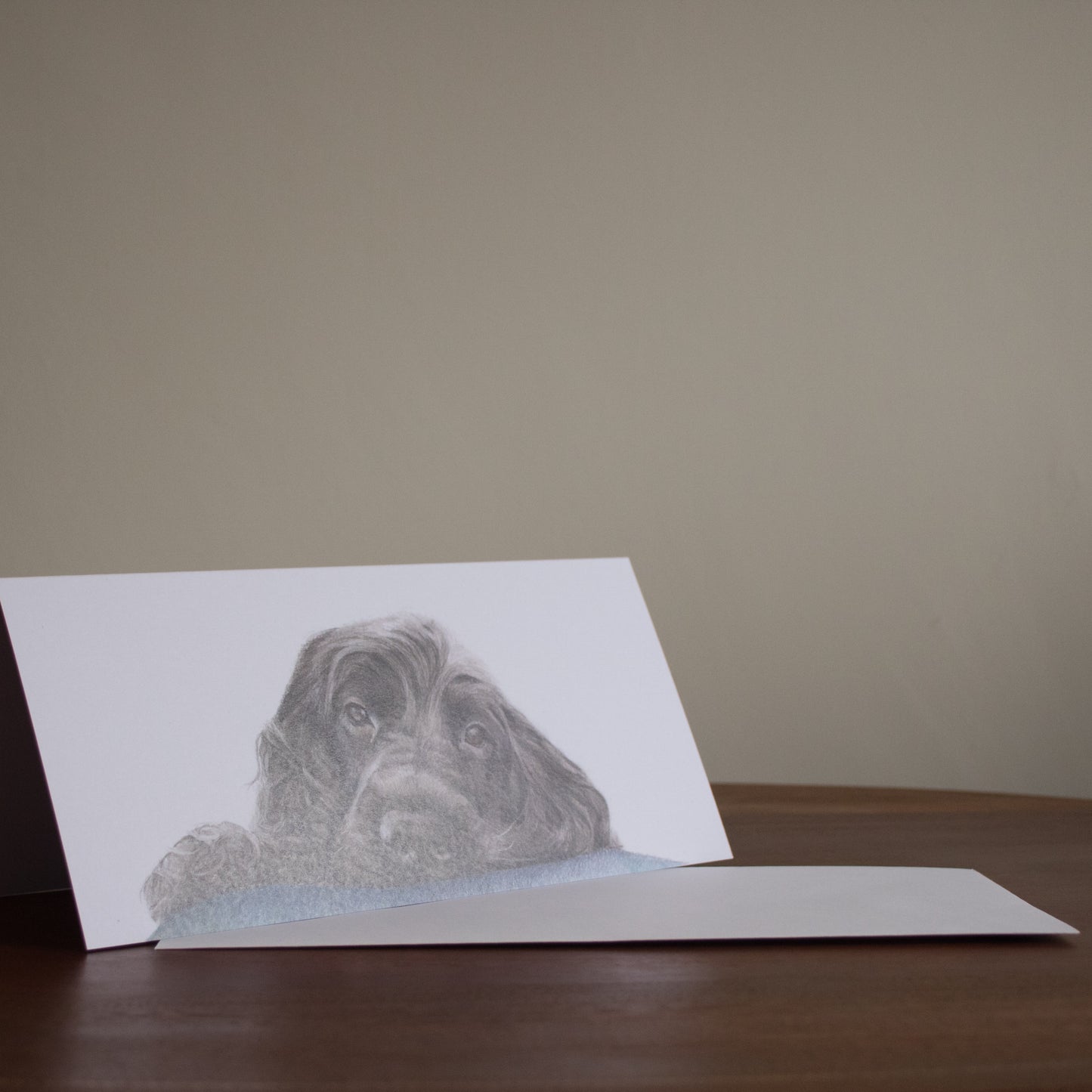 Sleepy Spaniel - Greetings Card