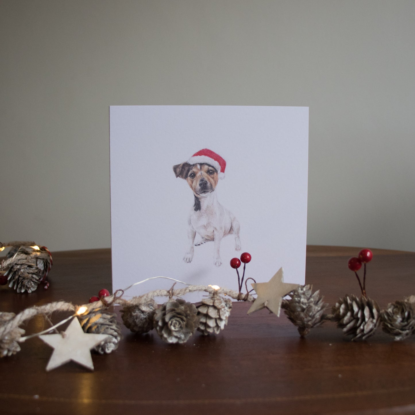 Santa Paws Is Coming To Town - Christmas Card