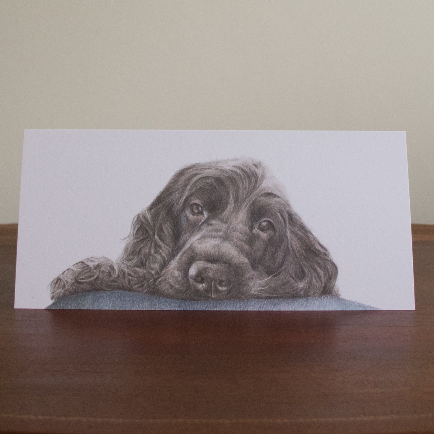 Sleepy Spaniel - Greetings Card