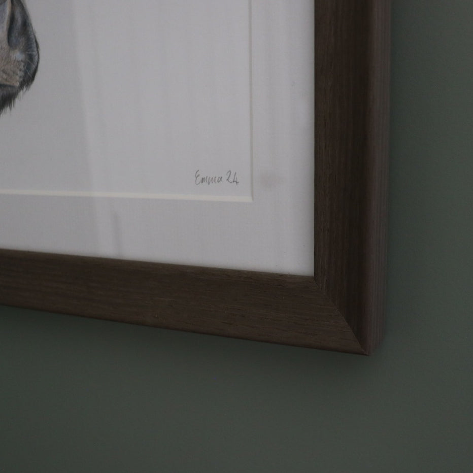 Hetty the Highland Cow - Framed Original