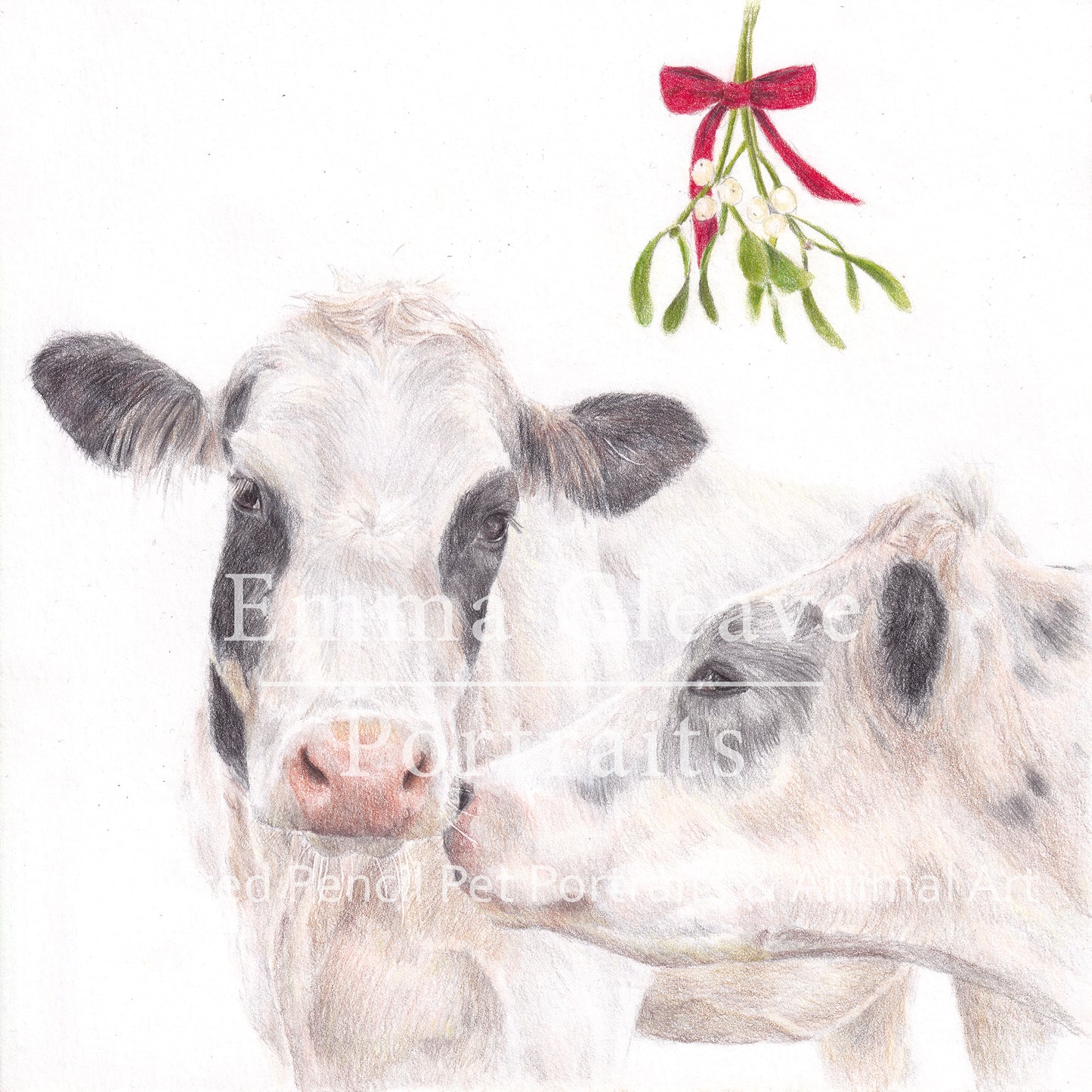 Christmas Kisses - Christmas Card