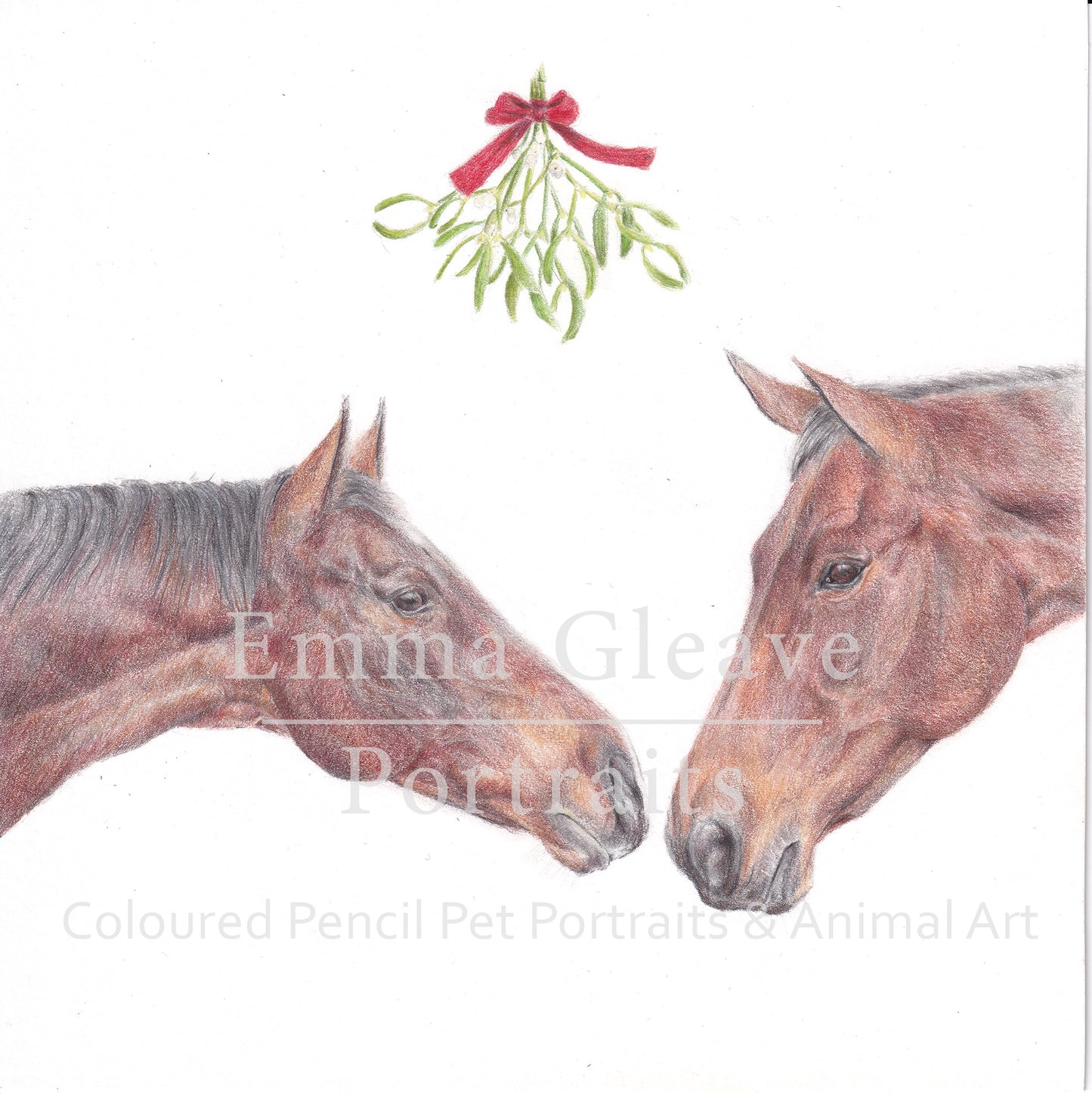 Under the Mistletoe - Christmas Card